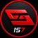 IS7 Game official logo for APK download 2026 with red 3D emblem on black background